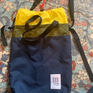 Topo Designs tote bag (navy and green)
